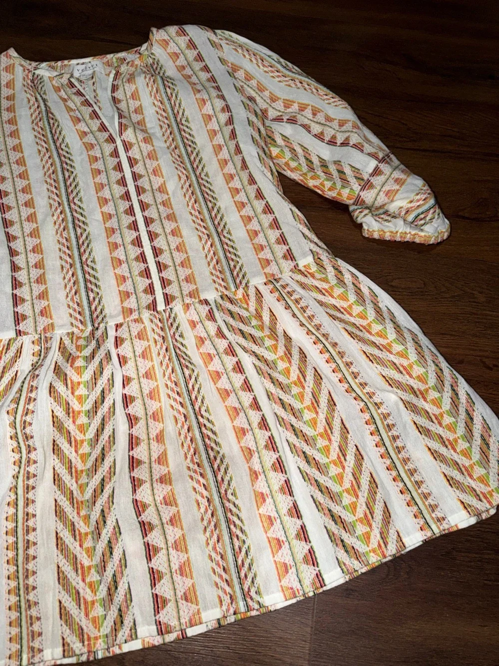 New VELVET GRAHAM & SPENCER Numa Embroidered Mini Dress summer party boho $270